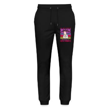 Best Mom Raises A Social Worker Shirt - Stanley/Stella Mover Unisex Organic Jogging Trousers - black - Front - Marisol (170cm) & Nik (191cm)