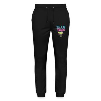 Hen Party Cocktail Team Daiquiri - Stanley/Stella Mover Unisex Organic Jogging Trousers - black - Front - Marisol (170cm) & Nik (191cm)