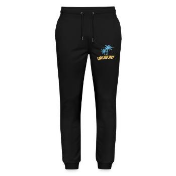 Palm Trees Uruguay - Stanley/Stella Mover Unisex Organic Jogging Trousers - black - Front - Marisol (170cm) & Nik (191cm)