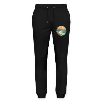 Experience Sayulita Mexico Tropical Paradise - Stanley/Stella Mover Unisex Organic Jogging Trousers - black - Front - Marisol (170cm) & Nik (191cm)