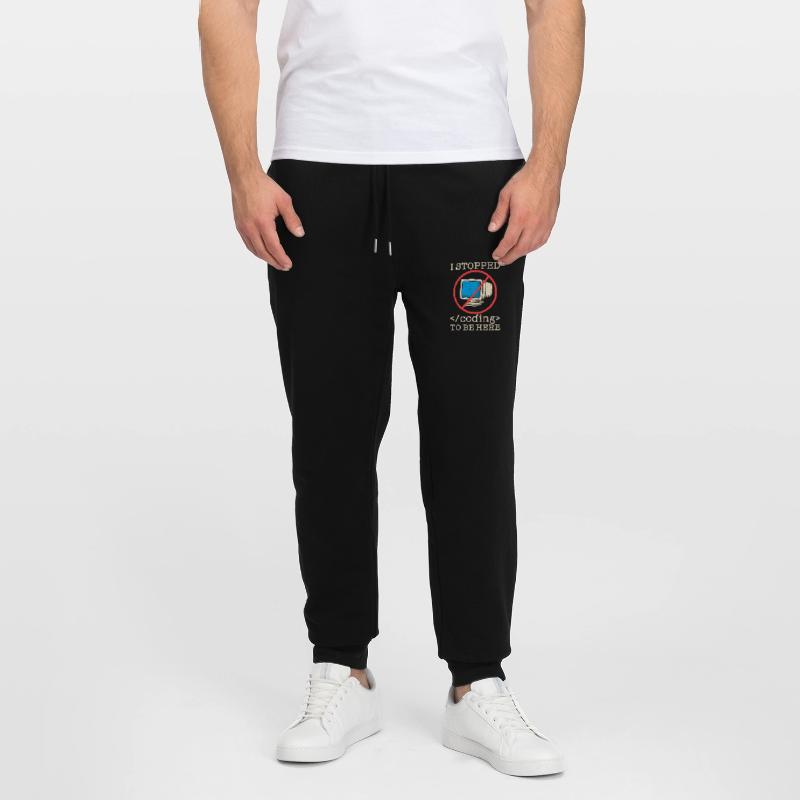 Coding funny saying programmer Stanley/Stella Mover Unisex Organic Jogging Trousers