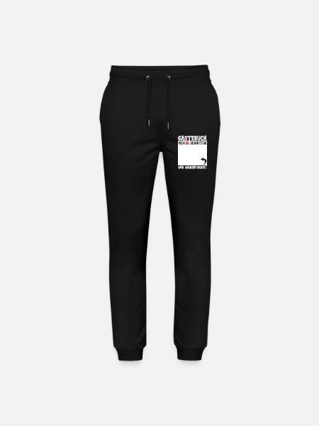 Guestbook 60th Birthday – Personal Greetings - Stanley/Stella Mover Unisex Organic Jogging Trousers - black