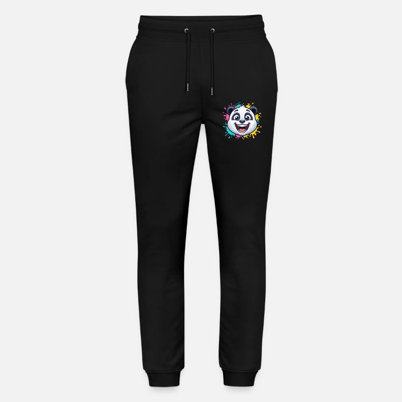 Panda Splash Farbwelt - Stanley/Stella Unisex Bio Jogginghose Mover  - Schwarz