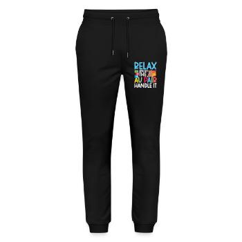Nounou d’appréciation de la baby-sitter Au Pair - Pantalon de jogging bio MOVER Stanley/Stella unisexe - noir - Devant - Marisol (170cm) & Nik (191cm)