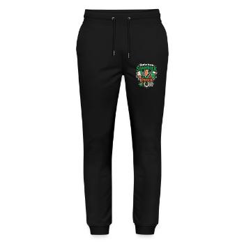 You've been Shamrock Struck | St. Patrick's Day - Stanley/Stella Unisex Bio Jogginghose Mover  - Schwarz - Vorne - Marisol (170cm) & Nik (191cm)