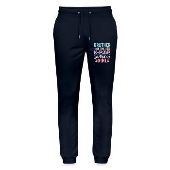 Brother Of The K-Pop Birthday Girl - Stanley/Stella Unisex Bio Jogginghose Mover  - Navy - Vorne - Marisol (170cm) & Nik (191cm)
