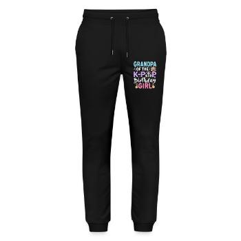 Grandpa Of The K-Pop Birthday Girl - Stanley/Stella Mover Unisex Organic Jogging Trousers - black - Front - Marisol (170cm) & Nik (191cm)