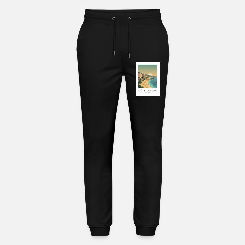 Côte d’Azur Riviera Sommerstrand - Stanley/Stella Unisex Bio Jogginghose Mover  - Schwarz