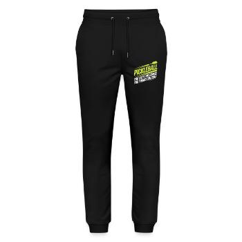 Pickleball Player Too Lazy For Tennis Pickleball - Stanley/Stella Mover Unisex Organic Jogging Trousers - black - Front - Marisol (170cm) & Nik (191cm)