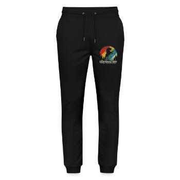 Grandmacorn Vintage Retro Sunset Unicorn Shirt - Stanley/Stella Unisex Bio Jogginghose Mover  - Schwarz - Vorne - Marisol (170cm) & Nik (191cm)