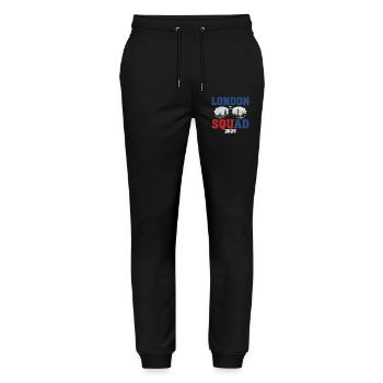 London Squad 2026 - Stanley/Stella Mover Unisex Organic Jogging Trousers - black - Front - Marisol (170cm) & Nik (191cm)