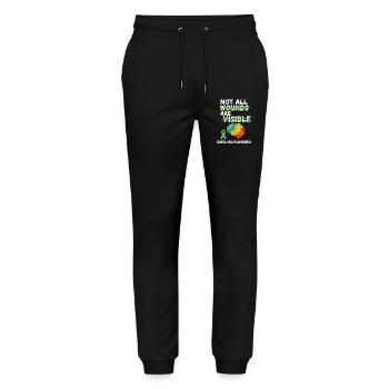 Not All Wounds Are Visible – Mental Health - Stanley/Stella Mover Unisex Organic Jogging Trousers - black - Front - Marisol (170cm) & Nik (191cm)