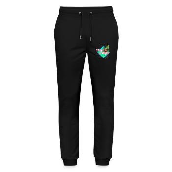 Playa del Ingles Gran Canaria Kanarische Souvenir - Stanley/Stella Unisex Bio Jogginghose Mover  - Schwarz - Vorne - Marisol (170cm) & Nik (191cm)