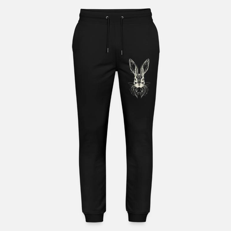 Easter Bunny Bunny Geometry - Stanley/Stella Mover Unisex Organic Jogging Trousers - black