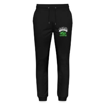 Ich brauche keine Therapie - Camping - Stanley/Stella Unisex Bio Jogginghose Mover  - Schwarz - Vorne - Marisol (170cm) & Nik (191cm)
