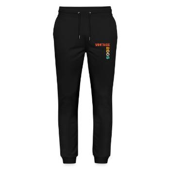 Vintage 2006 - Stanley/Stella Mover Unisex Organic Jogging Trousers - black - Front - Marisol (170cm) & Nik (191cm)