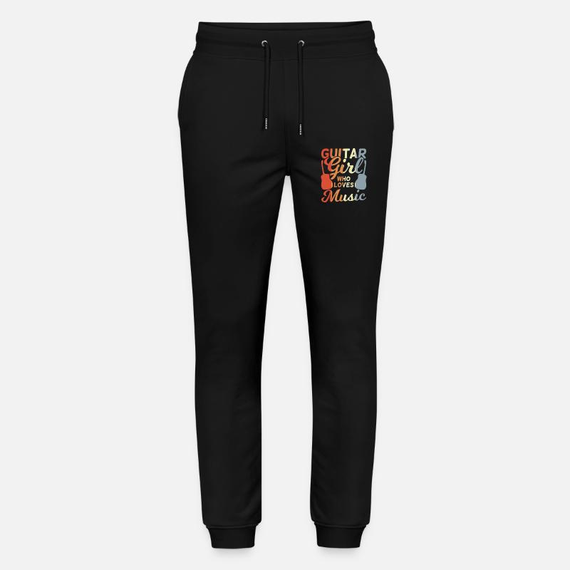 Gitarren Mädchen - Stanley/Stella Unisex Bio Jogginghose Mover  - Schwarz