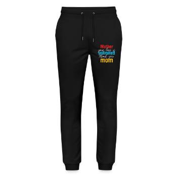 Mutter Deine Liebe ist Unbegrenztes Hemd - Stanley/Stella Unisex Bio Jogginghose Mover  - Schwarz - Vorne - Marisol (170cm) & Nik (191cm)