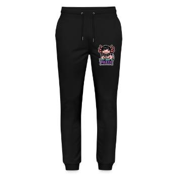 Axolotl lover, Cute Axolotl, Funny - Stanley/Stella Mover Unisex Organic Jogging Trousers - black - Front - Marisol (170cm) & Nik (191cm)