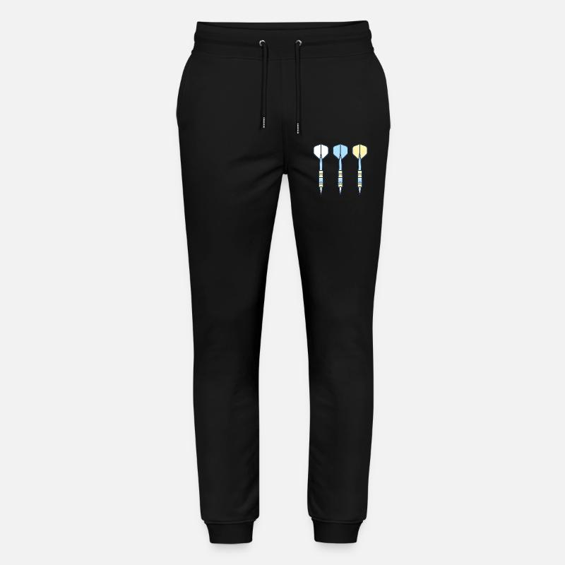 Darts Trio: Farbig Pfeile - Stanley/Stella Unisex Bio Jogginghose Mover  - Schwarz