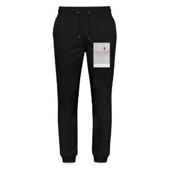 Make it happen minimalist Motivation Saying - Stanley/Stella Mover Unisex Organic Jogging Trousers - black - Front - Marisol (170cm) & Nik (191cm)