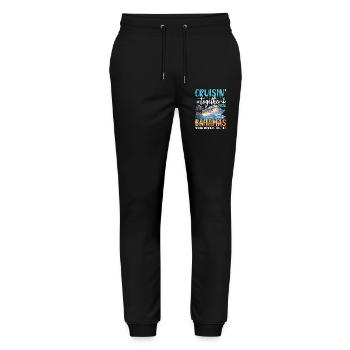 Cruisin Together Bahamas 2026 - Stanley/Stella Mover Unisex Organic Jogging Trousers - black - Front - Marisol (170cm) & Nik (191cm)