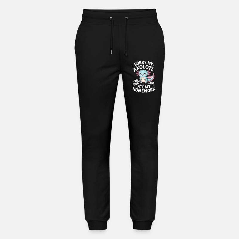 Axolotl a mangé mes devoirs - Pantalon de jogging bio MOVER Stanley/Stella unisexe - noir