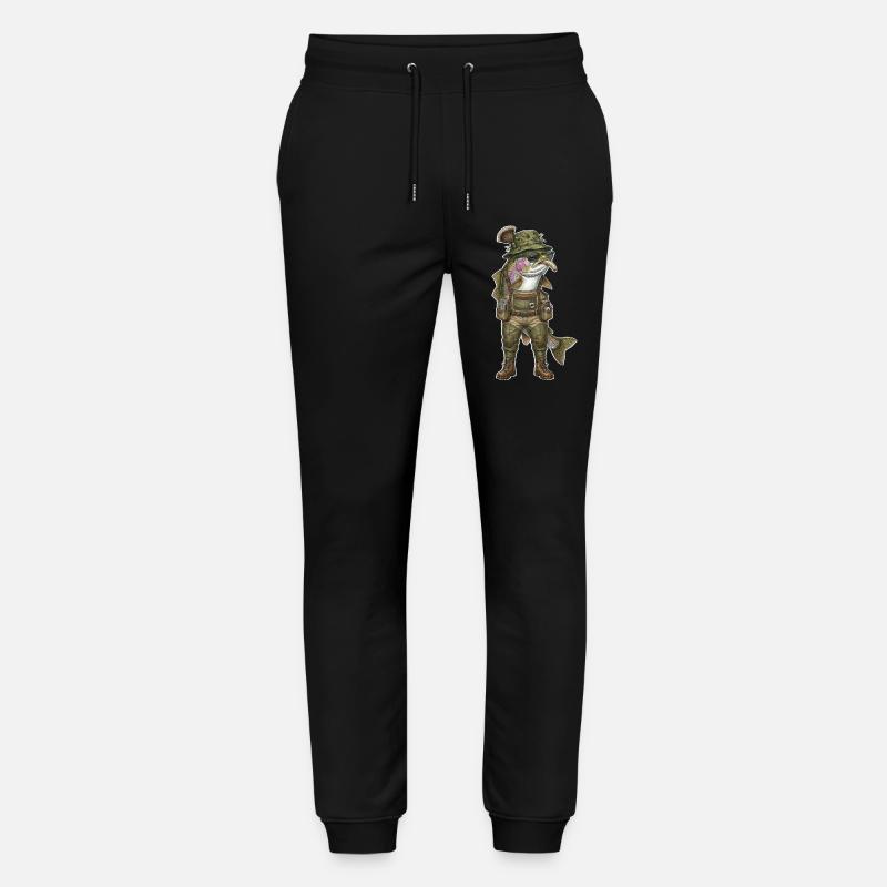 Regenbogenforelle Forelle Angeln Fliegenfischen - Stanley/Stella Unisex Bio Jogginghose Mover - Schwarz