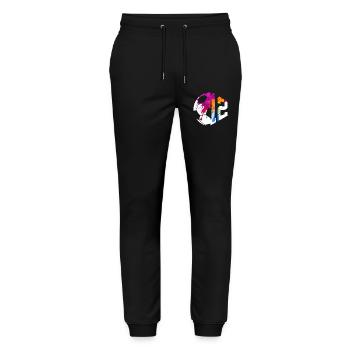 NO. 12 FOOTBALLER NUMBER 12 FOOTBALL 12TH BIRTHDAY - Stanley/Stella Mover Unisex Organic Jogging Trousers - black - Front - Marisol (170cm) & Nik (191cm)