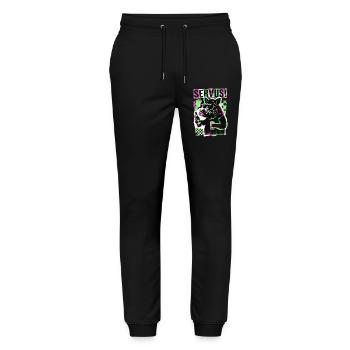 Servus Wildschwein Bier - Stanley/Stella Unisex Bio Jogginghose Mover  - Schwarz - Vorne - Marisol (170cm) & Nik (191cm)