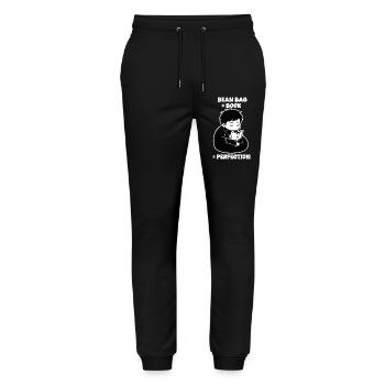 Lecteur Bean Bag Perfection Manga - Pantalon de jogging bio MOVER Stanley/Stella unisexe - noir - Devant - Marisol (170cm) & Nik (191cm)
