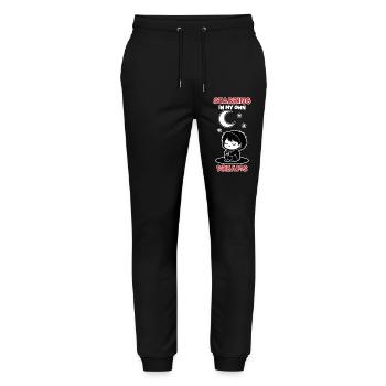 Chibi Night "Starring In My Own Dreams" - Stanley/Stella Mover Unisex Organic Jogging Trousers - black - Front - Marisol (170cm) & Nik (191cm)