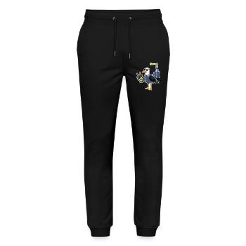 Bière Cool Seagull Lighthouse - Pantalon de jogging bio MOVER Stanley/Stella unisexe - noir - Devant - Marisol (170cm) & Nik (191cm)