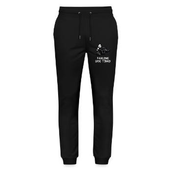 Feeling Dog Tired Black Shepherd Owner - Stanley/Stella Mover Unisex Organic Jogging Trousers - black - Front - Marisol (170cm) & Nik (191cm)