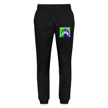 hérisson - Pantalon de jogging bio MOVER Stanley/Stella unisexe - noir - Devant - Marisol (170cm) & Nik (191cm)