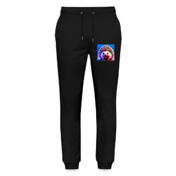hérisson - Pantalon de jogging bio MOVER Stanley/Stella unisexe - noir - Devant - Marisol (170cm) & Nik (191cm)