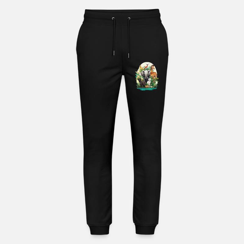 Tierwelt Dschungeltraum - Stanley/Stella Unisex Bio Jogginghose Mover  - Schwarz