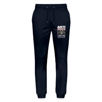 Chemise animal Anti Zoo Gorilla Freedom - Pantalon de jogging bio MOVER Stanley/Stella unisexe - marine - Devant - Marisol (170cm) & Nik (191cm)