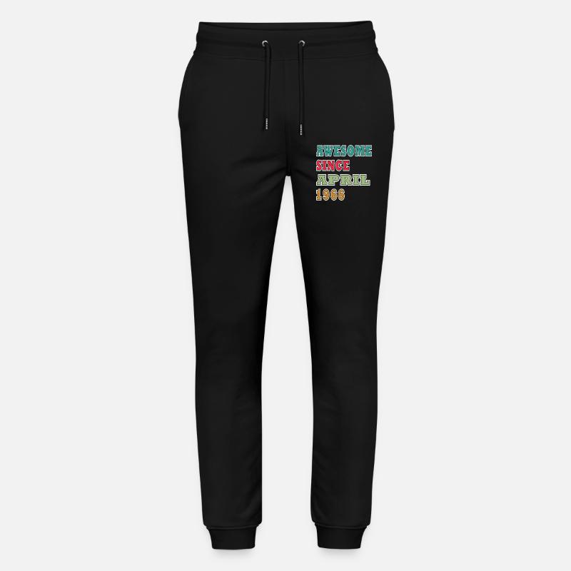 Erstaunlich seit April 1966 - Stanley/Stella Unisex Bio Jogginghose Mover  - Schwarz