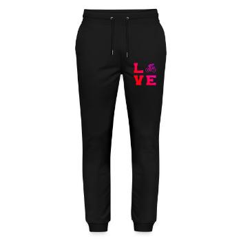 Gift idea for a road bike with road bike - Stanley/Stella Mover Unisex Organic Jogging Trousers - black - Front - Marisol (170cm) & Nik (191cm)