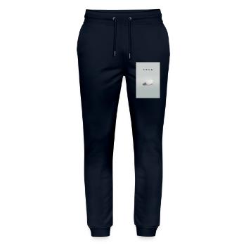 Craque l’idée : design minimaliste d’affiche - Pantalon de jogging bio MOVER Stanley/Stella unisexe - marine - Devant - Marisol (170cm) & Nik (191cm)