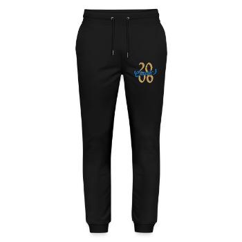 2006 vintage - Stanley/Stella Mover Unisex Organic Jogging Trousers - black - Front - Marisol (170cm) & Nik (191cm)