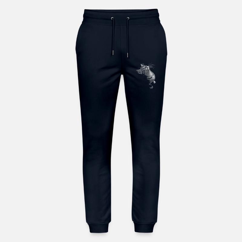 Graustufen Katzenschnurrer Blick Stanley/Stella Unisex Bio Jogginghose Mover 