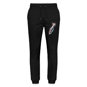 Spark Plug Engine Mechanic Tool Design - Stanley/Stella Mover Unisex Organic Jogging Trousers - black - Front - Marisol (170cm) & Nik (191cm)