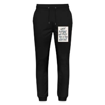 Last Picture Was Stolen Grunge Handmade Style - Stanley/Stella Mover Unisex Organic Jogging Trousers - black - Front - Marisol (170cm) & Nik (191cm)