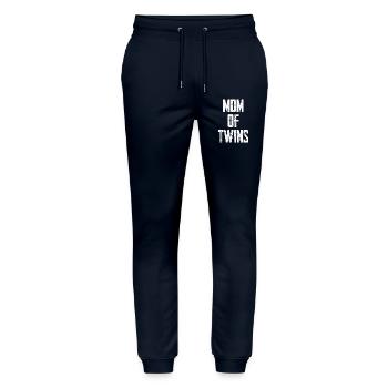 mom of twins - Stanley/Stella Mover Unisex Organic Jogging Trousers - navy - Front - Marisol (170cm) & Nik (191cm)