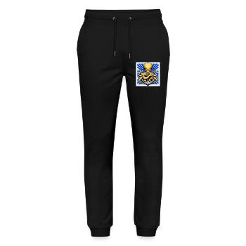 Octopus embraces an Anchor - Stanley/Stella Mover Unisex Organic Jogging Trousers - black - Front - Marisol (170cm) & Nik (191cm)