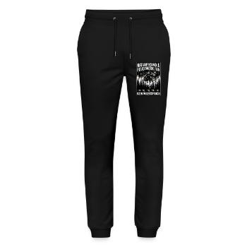 Feuerwerk Naturfreund - Stanley/Stella Unisex Bio Jogginghose Mover  - Schwarz - Vorne - Marisol (170cm) & Nik (191cm)