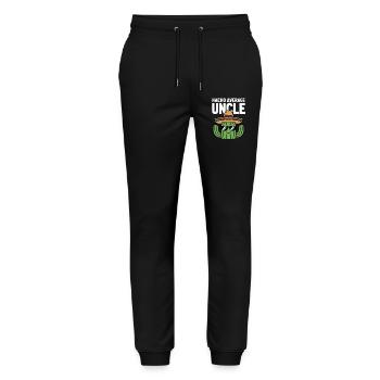 Nacho Average Uncle Funny Cinco de Mayo - Stanley/Stella Mover Unisex Organic Jogging Trousers - black - Front - Marisol (170cm) & Nik (191cm)