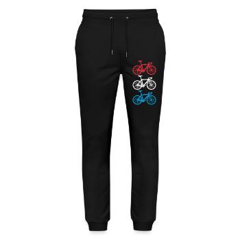 Cycling Luxembourg - Stanley/Stella Mover Unisex Organic Jogging Trousers - black - Front - Marisol (170cm) & Nik (191cm)